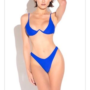 Blue bikini